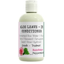 Load image into Gallery viewer, Moisturizing Aloe Vera Leave-In Conditioner | Rice Milk Hair Growth Solution | Flaxseed Gel | Fenugreek + Aloe Vera for Damage Hair Growth
