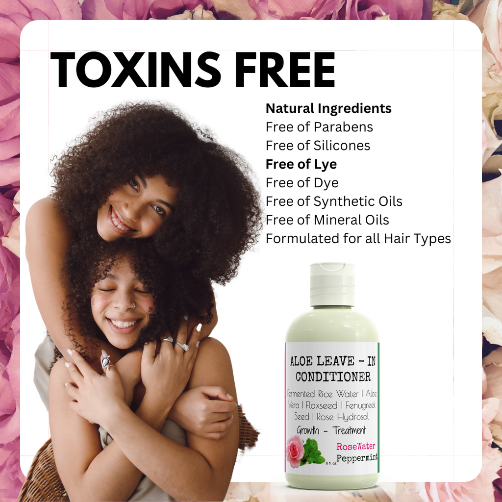 Moisturizing Aloe Vera Leave-In Conditioner | Rice Milk Hair Growth Solution | Flaxseed Gel | Fenugreek + Aloe Vera for Damage Hair Growth
