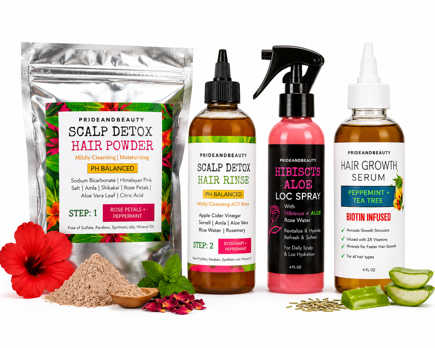 PrideandBeauty™ 4-Step Scalp Detox Loc Care System