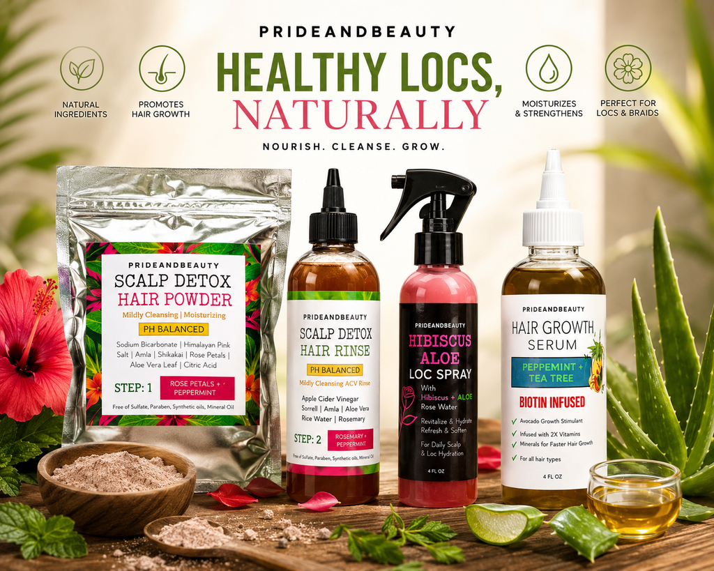 PrideandBeauty™ 4-Step Scalp Detox Loc Care System