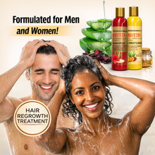 Load image into Gallery viewer, Rice Shampoo and Conditioner Set - Biotin, Hibiscus, and Aloe Shampoo | Hair Regrowth Shampoo and Conditioner.
