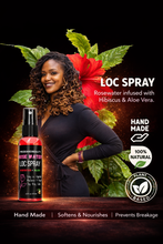 Load image into Gallery viewer, Pride and Beauty Rose Water Loc Spray – Daily Hydration, Itch Relief &amp; Moisture for Locs, Braids &amp; Natural Hair | Plant-Based Formula
