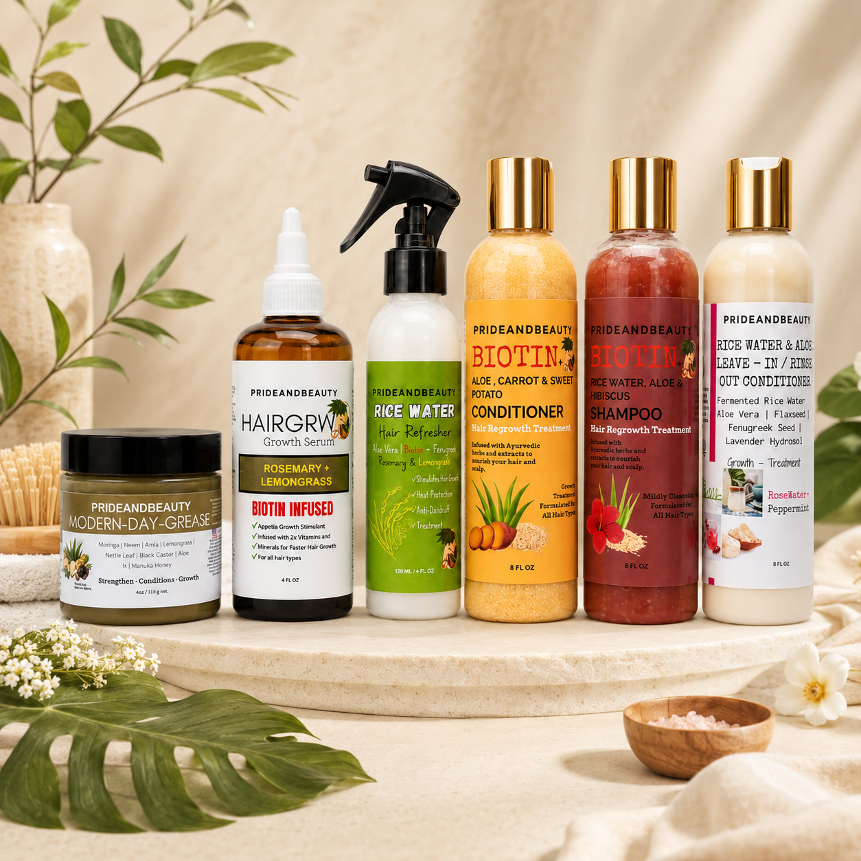 PrideandBeauty Complete Hair Growth & Moisture Bundle