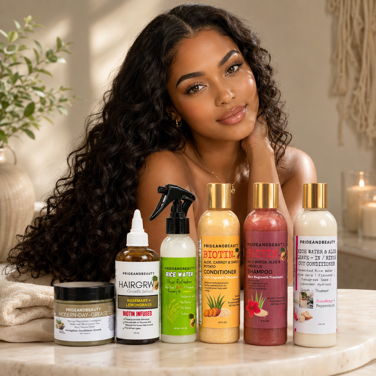 PrideandBeauty Complete Hair Growth & Moisture Bundle