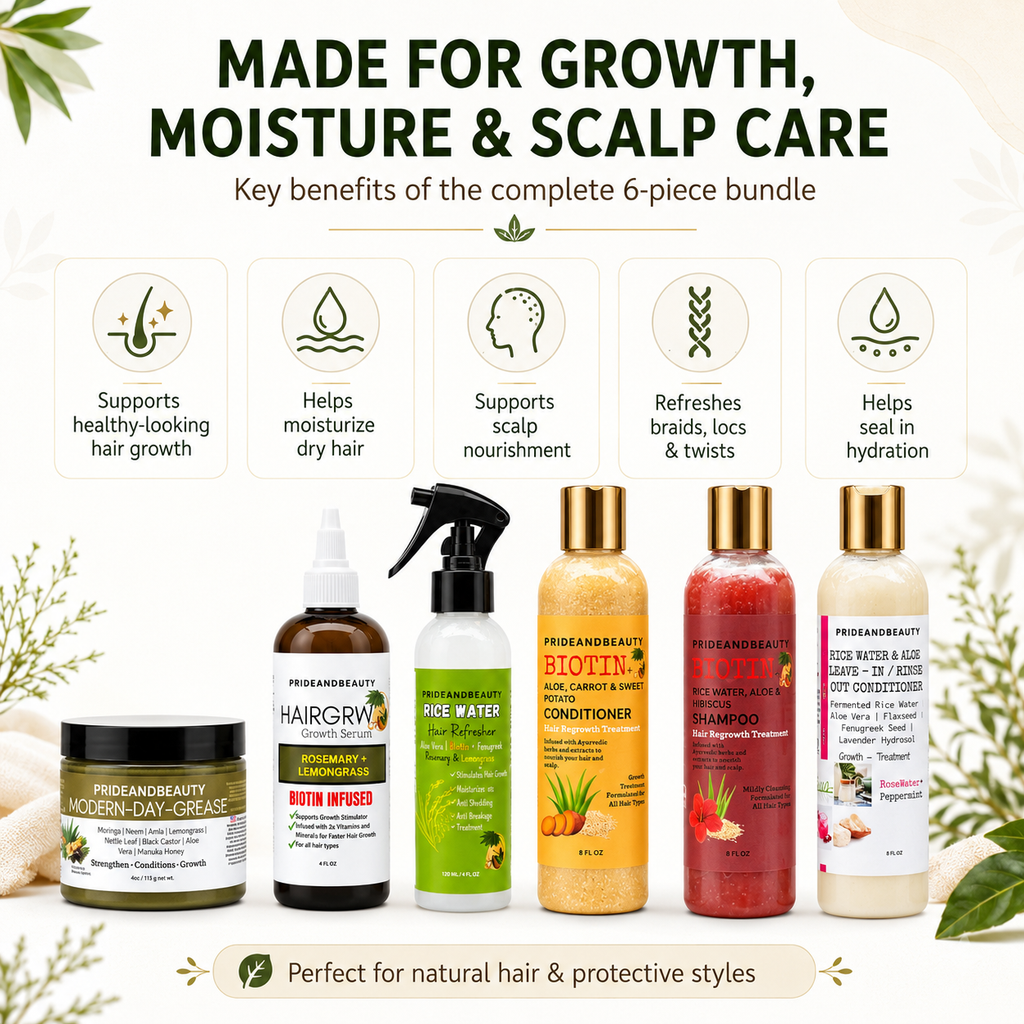 PrideandBeauty Complete Hair Growth & Moisture Bundle