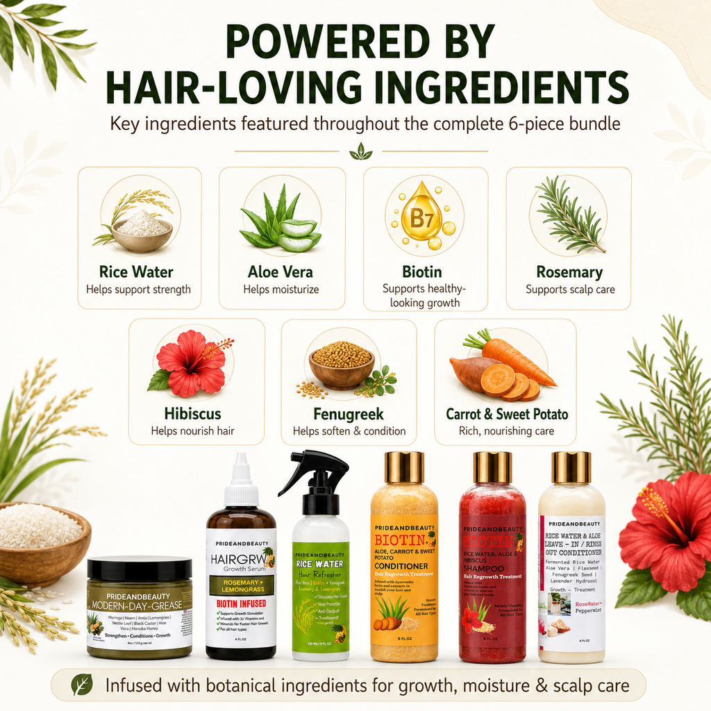 PrideandBeauty Complete Hair Growth & Moisture Bundle