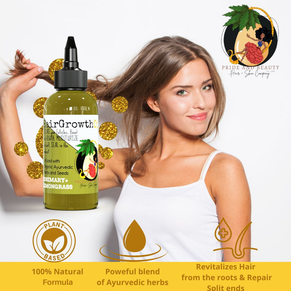 Rosemary Oil For Hair Growth - (Biotin+MSM)
